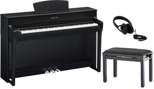 Yamaha CLP-735 Bundle (black - incl. bench & headphones)