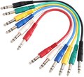 Adam Hall Patchcable Set 0.9m Cavo Jack Stereo 6,3 Millimetri, tra 0,6 E 1m