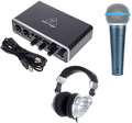 Behringer Recording Kit (incl. interface, mic, headphones) Conjunto de Microfone