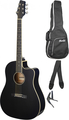 BlackLine SA-35 DSCE-BK Starterset (black) Packs débutants guitare acoustique