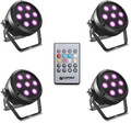 Cameo Root Par 4 Set 1 (black) Lámparas PAR con luz LED