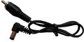 Cioks Flex Cable Type 1 - 5,5/2,1mm DC-Plug (center - / L-shape / 15cm / black) Effect Pedal Power Cables & Accessories