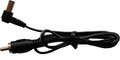 Cioks Flex Cable Type 1 - 5,5/2,1mm DC-Plug (center - / L-shape / 30cm / black) Cabos de Alimentação para Pedais