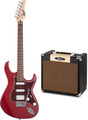 Cort G110 Starter Pack (open pore black cherry) Conjunto de Guitarra Eléctrica para Principiante