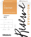 D'Addario Bb Clarinet Reserve Evolution (box of 10 - strength 4.5) Bb Clarinet Reeds 4.5 Boehm