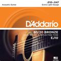 D'Addario EJ10 Extra Light Gitarren Saitensätze western/akustik