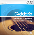 D'Addario EJ16 Light (10 Packs) Jogo de Cordas (Western/Acústica) Pack 10