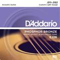 D'Addario EJ26 Phosphor Bronze Custom Light (011-052) Conjunto de Cordas para Guitarra Western/Acústica