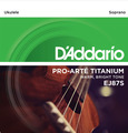 D'Addario EJ87S Titanium Ukulele, Soprano (.028-.029)