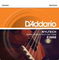 D'Addario EJ88B Nyltech Ukulele, Baritone (.026-.030w) Jeux de cordes pour ukulélé
