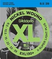 D'Addario EXL130+ Extra-Super Light Plus / 008.5-039 Jeux de cordes .007&.008 pour guitare électrique