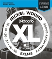 D'Addario EXL148 Extra Heavy / 012-060 (drop C tuning) Jeux de cordes .012 pour guitare électrique