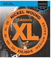 D'Addario EXL160-5 (.050-.135 / long scale regular) 5-String Electric Bass String Sets