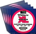 D'Addario EXL170 Soft Gauge, Long Scale 4-String Electric Bass String Set-5 Packs