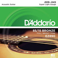 D'Addario EZ890 Super Light 009-045