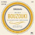 D'Addario J81 Bouzouki-Irish 8 Strings Set (.011-.040 Phosphor Bronze Wound, Loop End)
