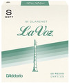 D'Addario La Voz Bb Clarinet Soft (strength soft, 10 pack, unfiled)