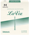 D'Addario La Voz Soprano Sax Medium (strength medium, 10 pack, unfiled)
