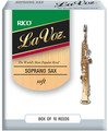 D'Addario La Voz Soprano Sax Soft (strength soft, 10 pack, unfiled)