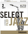 D'Addario Select Jazz Filed Alto-Sax #2 Soft (strength 2 soft / 1 reed) Alto Saxophone Reeds Strength 2