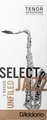 D'Addario Select Jazz Unfiled Tenor-Sax #4 Soft (strength 4.0 soft, 5 pack) Tenor Saxophone Reeds Strength 4