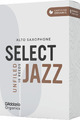 D'Addario Unfiled Organic Select Jazz for Alto Sax (strength 2M / set of 10)
