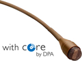 DPA d:screet CORE 4061 Omni Mic, High SPL, 3-Pin Lemo (brown) Microphones cravate