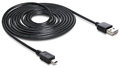 DeLock Easy-USB2.0-Kabel A-MiniB (5m) Câbles USB 2.0 A à Mini-B