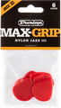 Dunlop Max Grip Nylon Jazz III Red - 1.38 (set of 6) Conjunto de palhetas