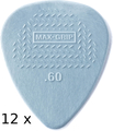 Dunlop Max-Grip Standard Guitar Pick .60 mm / Player's Pack (12 picks) Set Plettri