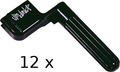 Dunlop Peg Winder Black (12 pieces) Saitenkurbeln