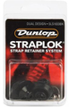 Dunlop Straplock System Dual Design Set of 2 (black oxide) Bloqueos de seguridad para correa de guitarra