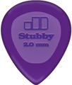 Dunlop Stubby Jazz Pick Light Purple - 2.00 (24 picks)