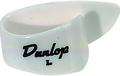 Dunlop Thumbpick White Plastic - Large - Lefthand 9013R (12 picks)