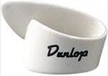 Dunlop Thumbpick White Plastic - Small 9001R (1 pick) Daumenringe für die rechte Hand