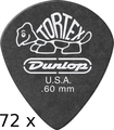 Dunlop Tortex Pitch Black Jazz - 0.60 (72 picks)