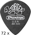 Dunlop Tortex Pitch Black Jazz - 0.88 (72 picks)