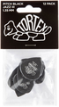 Dunlop Tortex Pitch Black Jazz III - 1.35 (12 picks)