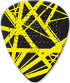 Dunlop White With Black Stripes VH II Picks Refill Pack 0.60mm