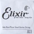 Elixir NanoWeb El.Guitar Single String Plated Plain Steel (.022)
