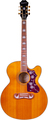 Epiphone J-200 EC Studio (vintage natural) Chitarre Acustiche Cutaway con Pickup