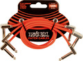 Ernie Ball 6403 Patch Cable - 30cm (red, 3-pack)  Cavi Jack-Jack <0,6m