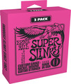 Ernie Ball EB3223 Super Slinky 9-42 (pack of 3 sets) Packs de 3 jeux de cordes de guitare électrique