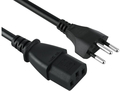 FURBER.power Power Cable C13-T12 (1.8m / black) Cabo de Alimentação com 3 pinos do conector IEC