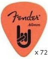 Fender 351 ROCK ON .60 refill (bag of 72) Ensembles de médiators