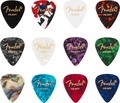 Fender 351 Shape Celluloid Medley (12 picks, heavy)