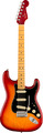 Fender American Ultra Luxe Stratocaster MN (plasma red burst) Guitares électriques modèle ST