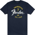 Fender Baja Blue T-Shirt (blue, small) Magliette Taglia S