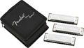 Fender Blues Deluxe 3 pack (with case) Harmonica Sets