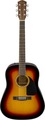 Fender CD-60 V3 WN (sunburst) Guitarra Western sem Fraque e sem Pickup